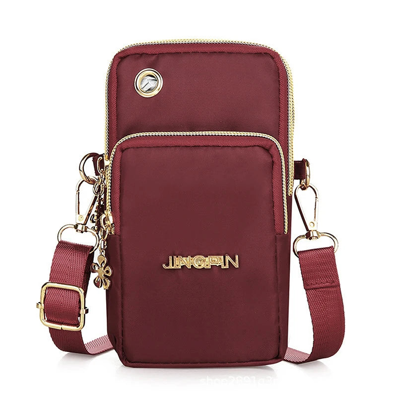 <h2>Bolso Cruzado para Celular para Mulheres – Bolsa de Ombro com Compartimentos e Plug para Fones</h2>