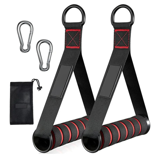 <h2>Manoplas de metal com anel em D para treino – alça resistente para bandas de resistência e acessórios fitness</h2>
