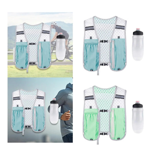 <h2>Colete de Hidratação para Corrida – Resistente à Água com Garrafa Macia de 550ml</h2>