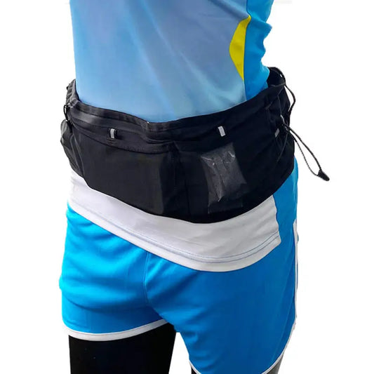 <h2>Bolsa de Cintura Respirável para Corrida – Suporte para Telefone e Garrafa de Água para Maratona Noturna</h2>