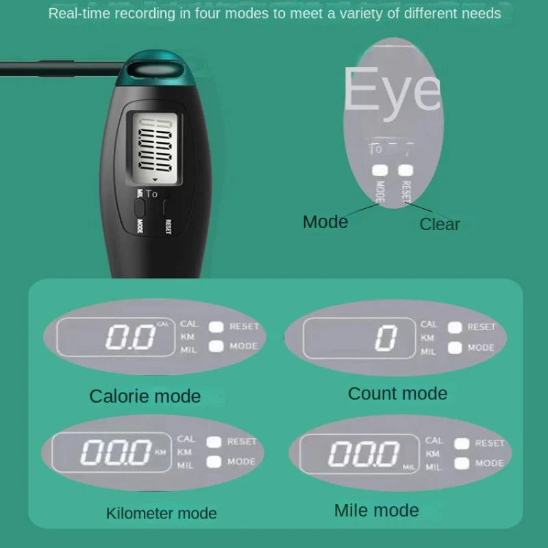 <h2>Corda de Pular Eletrônica Sem Fio com Contador de Velocidade e Tela LCD – Para Fitness e Crossfit</h2>