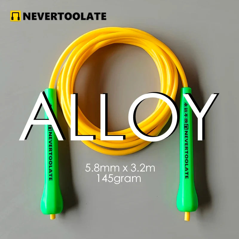 <h2>Corda de Pular NEVERTOOLATE de TPU e PVC – Alta Velocidade, Sem Emaranhado, Crossfit e Treino</h2>
