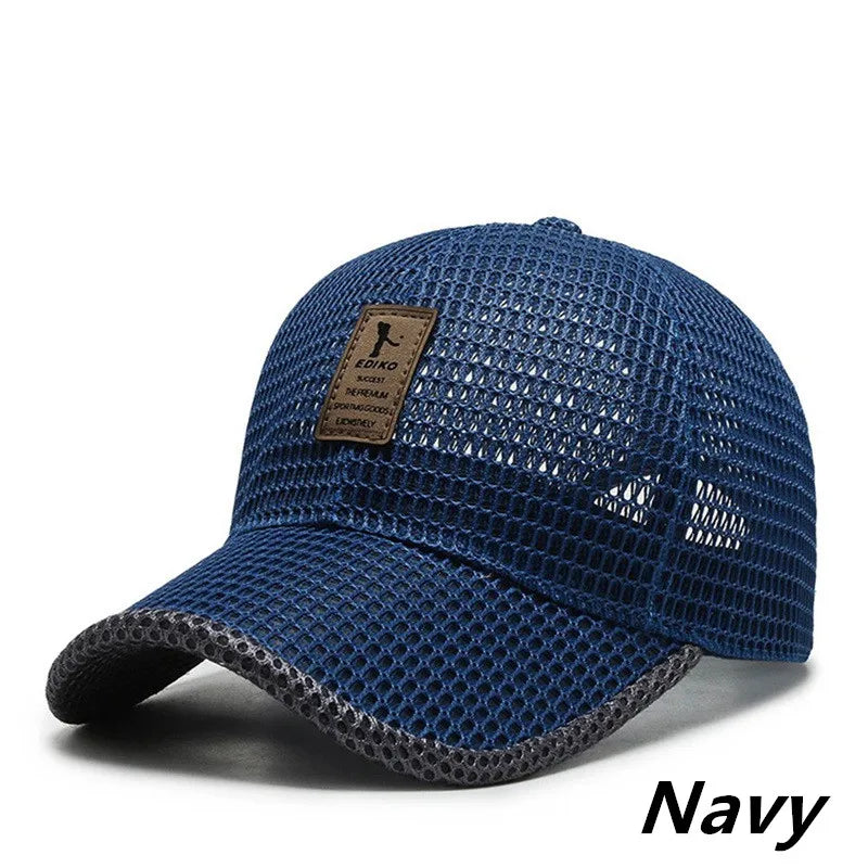 <h2>Boné Masculino de Verão com Tela Respirável – Secagem Rápida, Proteção UV e Estilo Esportivo para Atividades ao Ar Livre</h2>