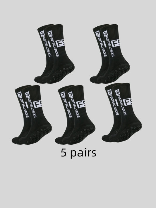 <h2>5 Pares de Pontos Adesivos Multicoloridos para Meias de Futebol – Antiderrapantes, Absorventes de Suor e Anti-odor</h2>