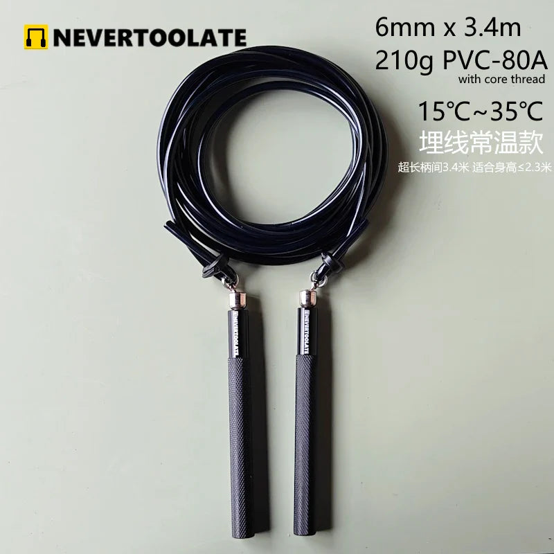 <h2>Corda de Pular com Rolamento de Esferas Metálico – Rotação 360°, Cabo de Metal, Sem Emaranhado</h2>