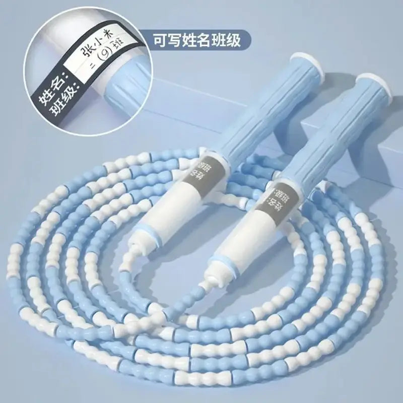 <h2>Corda de Pular de Bambu 2,8m para Iniciantes, Adultos e Crianças – Conta Macia, Segmentada e Sem Emaranhado</h2>