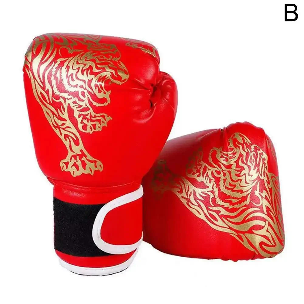 <h2>Luvas de Boxe Estilo Tigre para Adultos – Luvas para Saco Pesado, Almofadas de Foco para Treinamento de Kickboxing, MMA e Boxe</h2>