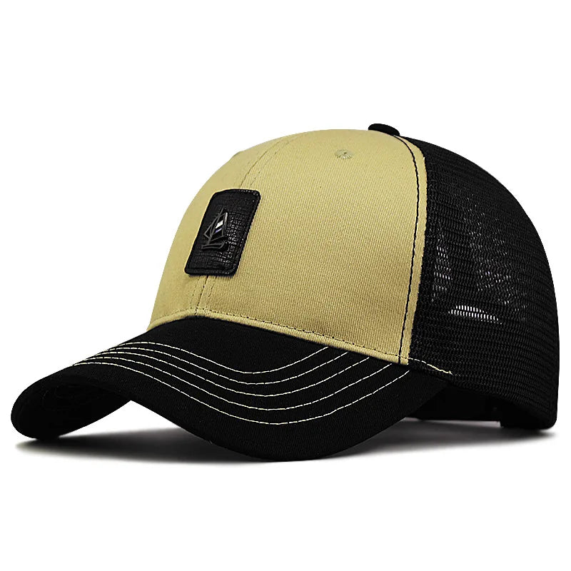 <h2>Boné Masculino Plus Size – Modelo Trucker com Tela e Algodão 3D, Snapback para Cabeças Grandes (56–68cm)</h2>