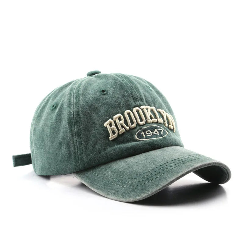 <h2>Boné Bordado Brooklyn Retro – Algodão Ajustável Unissex para Streetwear, Hip Hop e Uso ao Ar Livre</h2>