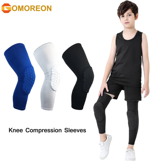 <h2>Joelheiras de Compressão em Favo de Mel – Equipamento de Proteção para Esportes Infantis e Jovens</h2>