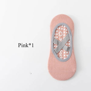 <h2>1 ou 3 Pares de Meias Profissionais de Yoga para Mulheres – Meias Antiderrapantes com Silicone para Ballet e Pilates</h2>