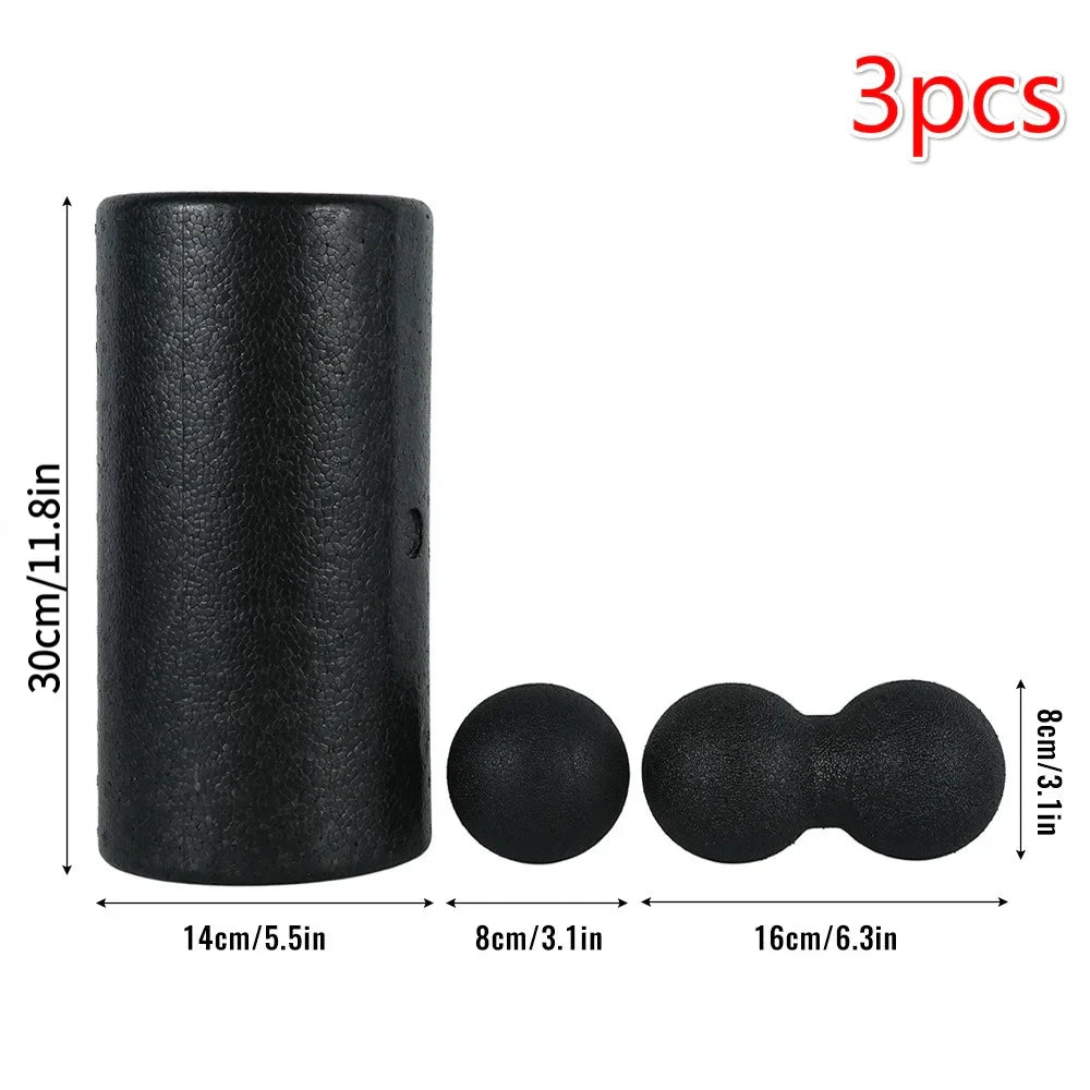 <h2>Kit de Massageador de Yoga e Bola Fitness – Rolo de Espuma para Alívio da Dor nas Costas e Liberação Miofascial (3 ou 5 Peças)</h2>