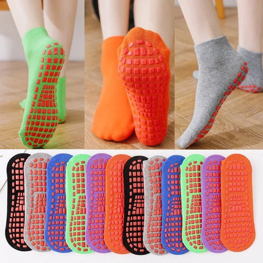 <h2>Meias Elásticas Bonitas para Yoga Feminino – Meias Antiderrapantes de Silicone para Solo, Respiráveis para Crianças</h2>