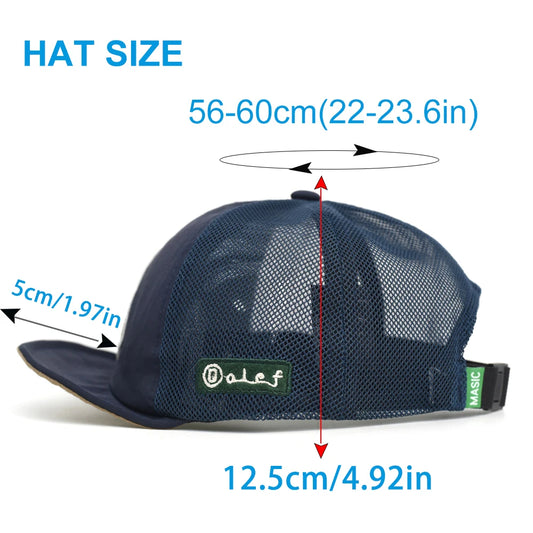 <h2>Boné Unissex de Perfil Baixo com Aba Curta – Tamanho Grande, Tela Respirável e Ajuste Estilo Pai para o Verão</h2>