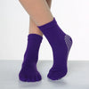 <h2>Calcetines Antiderrapantes para Pilates Feminino – Meias de Yoga com Silicone e Cinco Dedos, Algodão para Ballet e Dança</h2>