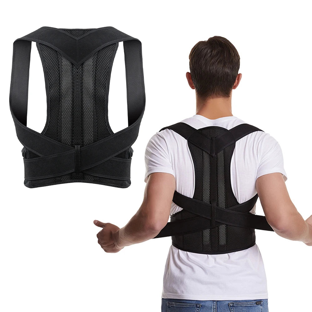 <h2>Corretor de Postura Ajustável – Suporte Lombar e Ombros para Homens e Mulheres com Melhora da Escoliose</h2>