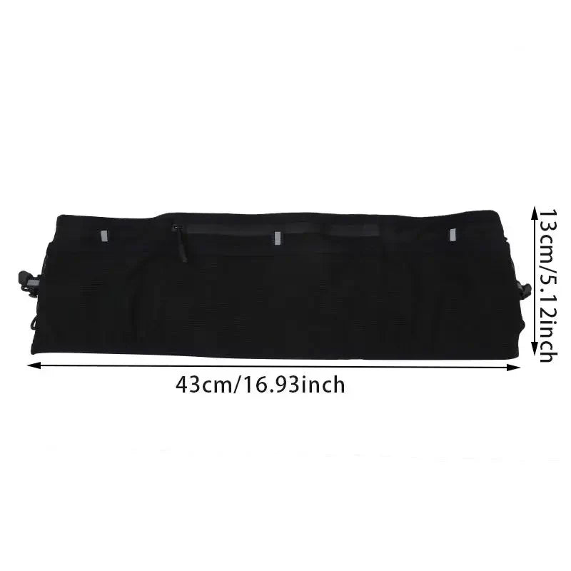 <h2>Bolsa de Cintura Respirável para Corrida – Suporte para Telefone e Garrafa de Água para Maratona Noturna</h2>