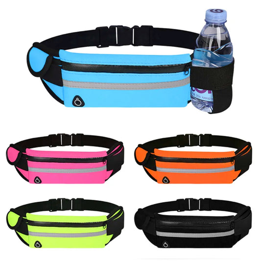 <h2>Bolsa de Cintura para Corrida com Suporte para Garrafa – Unissex para Hidratação e Telefone</h2>