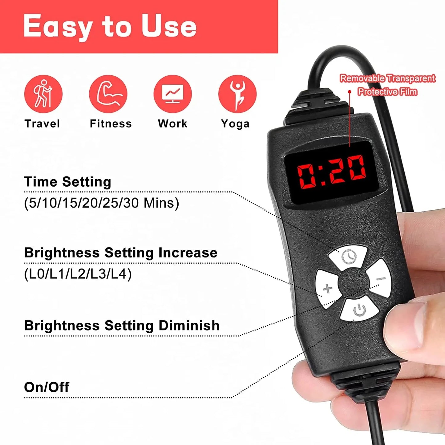 <h2>Cinturón de Terapia de Luz LED Láser – Dispositivo para Pérdida de Grasa y Terapia Caliente</h2>