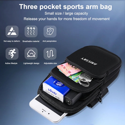 <h2>HAISSKY – Bolsa Deportiva para Brazo con Cremallera para iPhone y Samsung</h2>