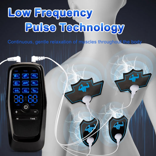 <h2>Estimulador Muscular Elétrico Digital – 9 Modos para Fisioterapia e Relaxamento</h2>