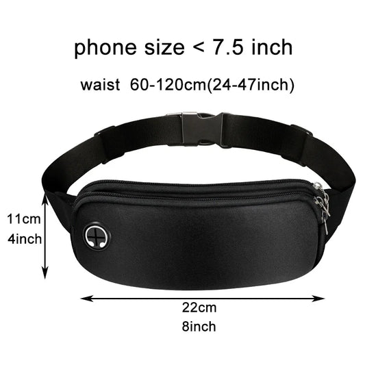 <h2>Riñonera Deportiva para Mujer – Bolsa de Gimnasio Negra para Correr</h2>