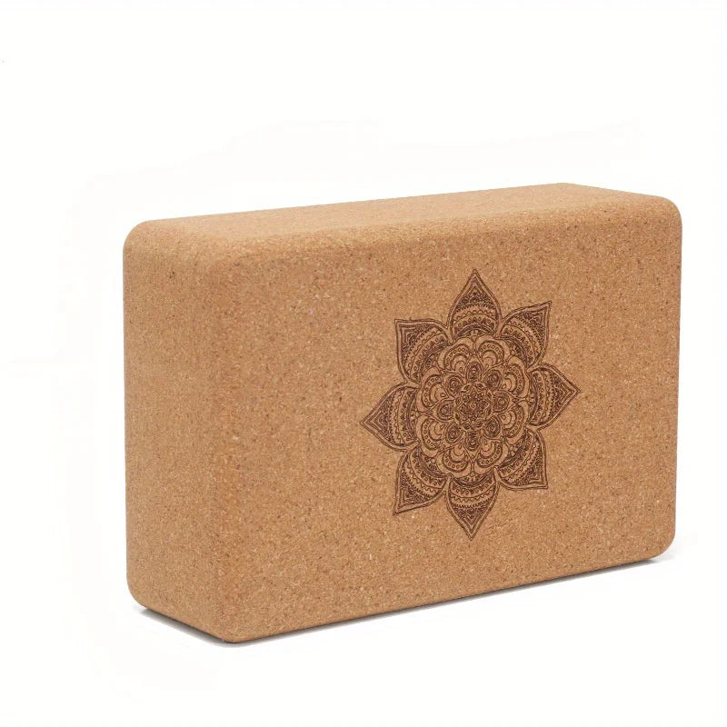<h2>Blocos de Yoga de Cortiça com Design Mandala – Antiderrapante para Equilíbrio e Suporte em Pilates e Treinos</h2>