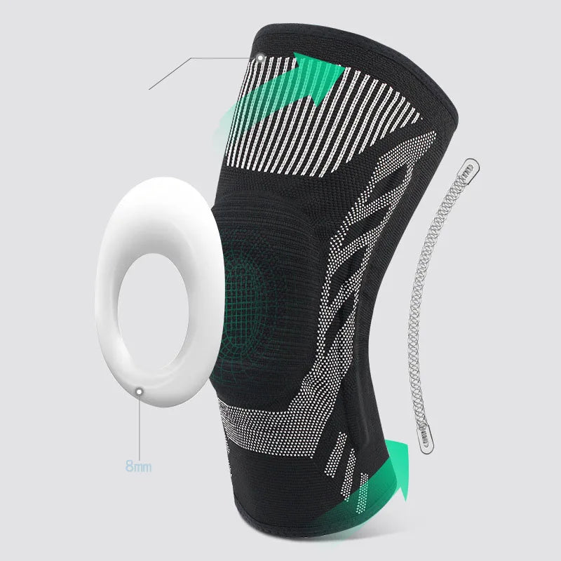 <h2>Joelheira de Silicone para Patela – Suporte para Menisco e Proteção Esportiva (1 Peça)</h2>