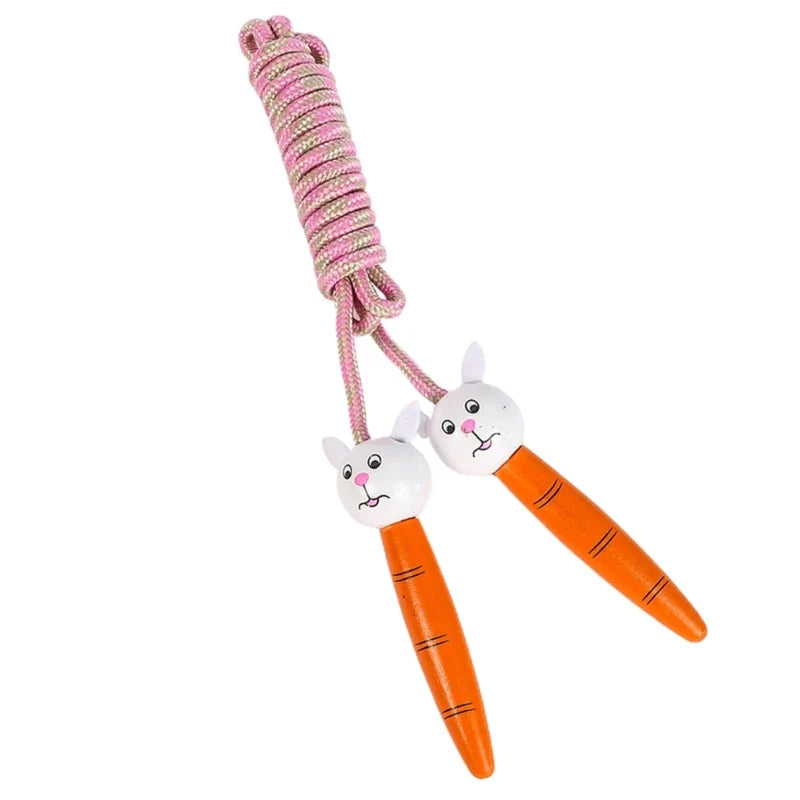 <h2>Corda de Pular para Crianças com 7 Cores – Madeira, Esporte, Fitness, Desenhos Animados</h2>
