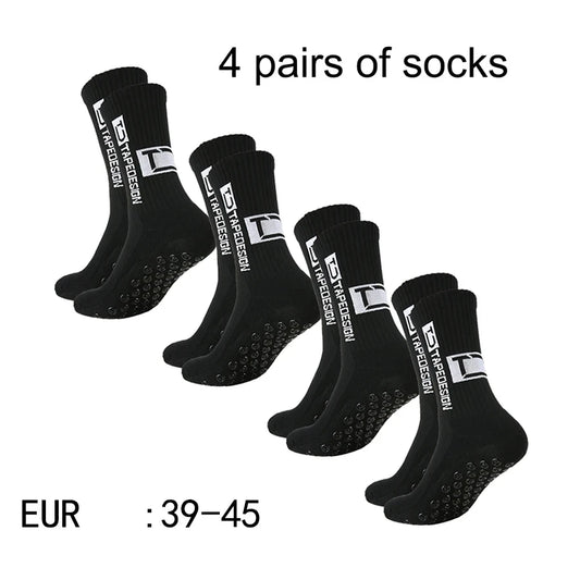 <h2>Pacote com 4 Pares de Meias de Futebol – Meias de Cano Médio TC Antiderrapantes e Respirável para Treinamento e Competição</h2>