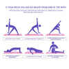 Bloco de espuma de eva para ioga, adereços de tijolo, academia, pilates, coluna de ioga, exercício traseiro, musculação, fitness, equipamento de treino esportivo para casa