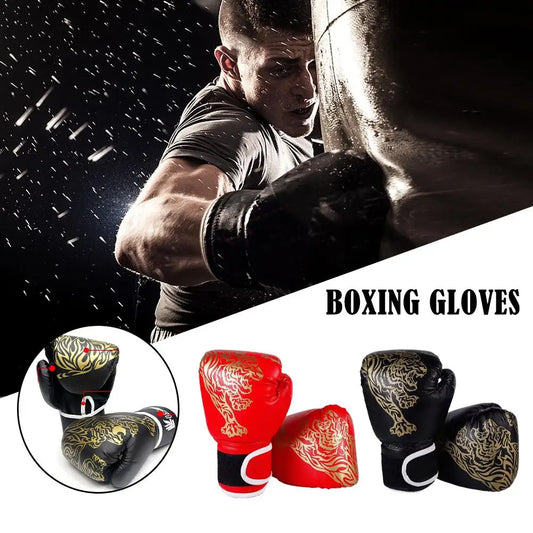 <h2>Luvas de Boxe Estilo Tigre para Adultos – Luvas para Saco Pesado, Almofadas de Foco para Treinamento de Kickboxing, MMA e Boxe</h2>