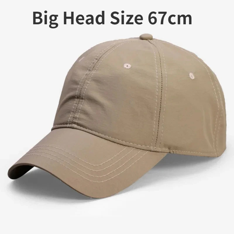 <h2>Boné Masculino Respirável de Tamanho Grande – Secagem Rápida com Proteção Solar para Esportes ao Ar Livre (67cm)</h2>