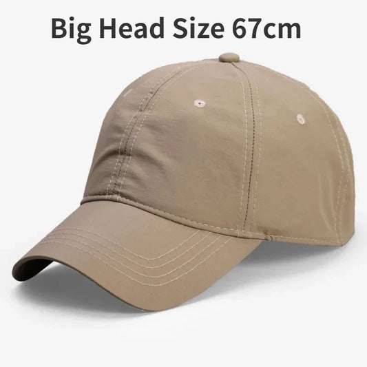 <h2>Boné Masculino Respirável de Tamanho Grande – Secagem Rápida com Proteção Solar para Esportes ao Ar Livre (67cm)</h2>