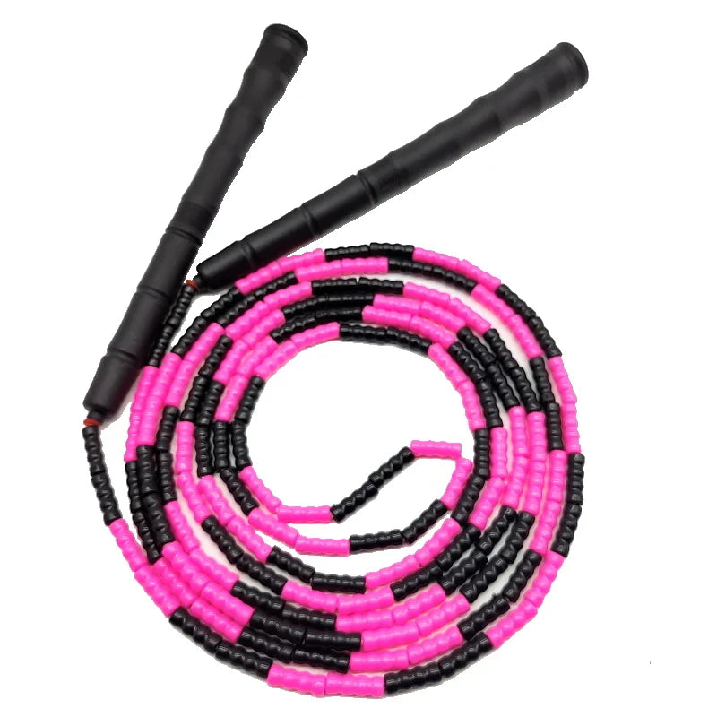 <h2>Corda de Pular NEVERTOOLATE com Contas de PVC – Amarela e Preta, 3m de Comprimento</h2>