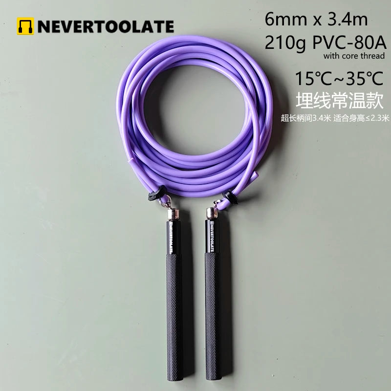 <h2>Corda de Pular com Rolamento de Esferas Metálico – Rotação 360°, Cabo de Metal, Sem Emaranhado</h2>