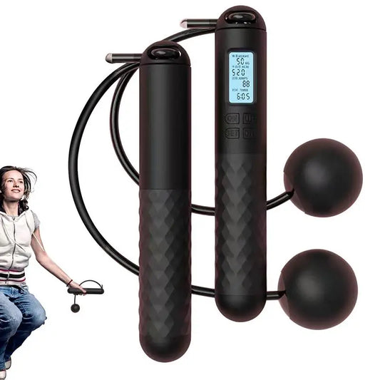 <h2>Corda de Pular Ponderada Sem Corda com Contador Inteligente – Equipamento para Fitness</h2>