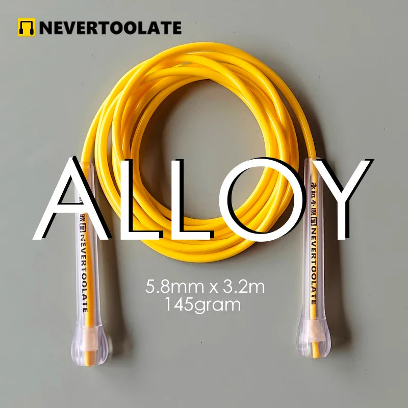 <h2>Corda de Pular NEVERTOOLATE de TPU e PVC – Alta Velocidade, Sem Emaranhado, Crossfit e Treino</h2>