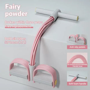 <h2>Bandas de resistência com 6 tubos – equipamento para abdômen, cintura e braços, extrator de pedal para Yoga</h2>