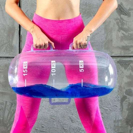 <h2>Halter Inflável com Água Ajustável – Até 20kg com Bomba de Ar para Treinos de Força e Modelagem Corporal</h2>