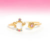<h2>Anel Princesa Bela e a Fera – Alta Qualidade com Zircão Colorido</h2>