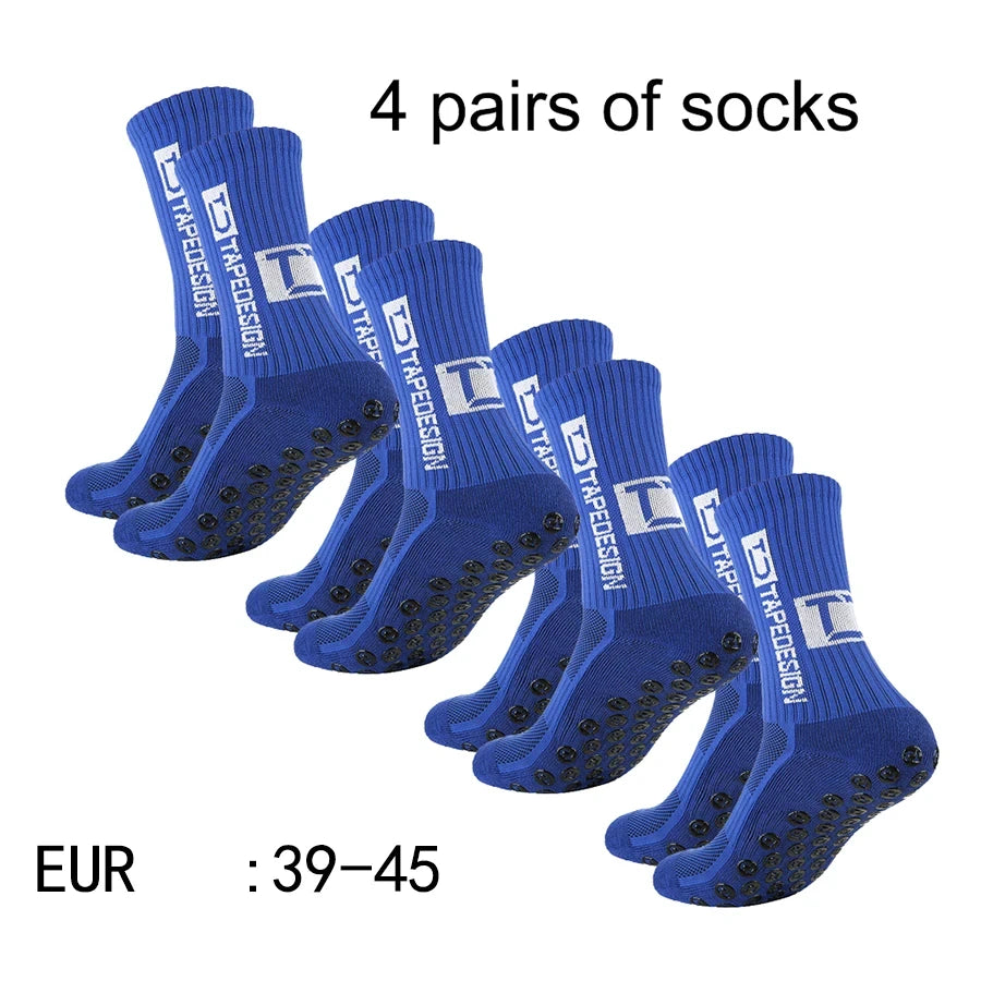 <h2>Pacote com 4 Pares de Meias de Futebol – Meias de Cano Médio TC Antiderrapantes e Respirável para Treinamento e Competição</h2>