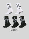 <h2>5 Pares de Pontos Adesivos Multicoloridos para Meias de Futebol – Antiderrapantes, Absorventes de Suor e Anti-odor</h2>