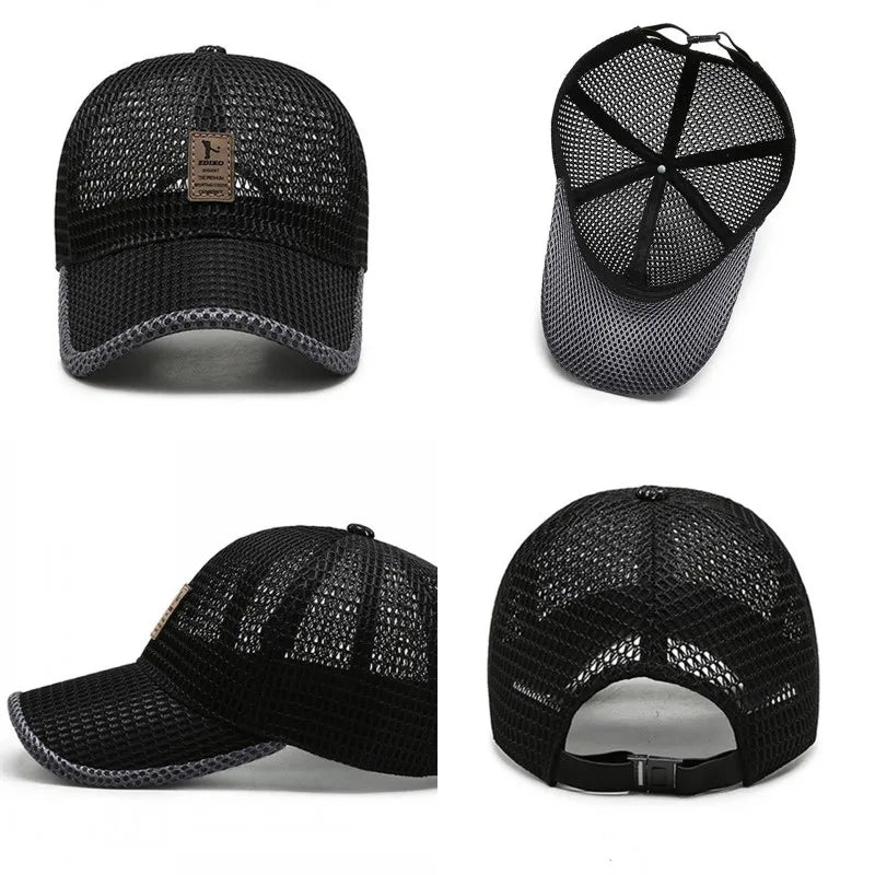 <h2>Boné Masculino de Verão com Tela Respirável – Secagem Rápida, Proteção UV e Estilo Esportivo para Atividades ao Ar Livre</h2>