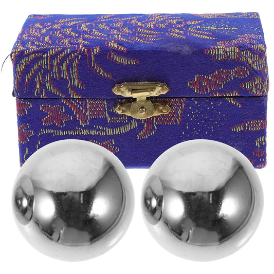 <h2>Par de Bolas de Massagem Portáteis – Bolas de Metal Macias para Movimento Muscular em Idosos</h2>