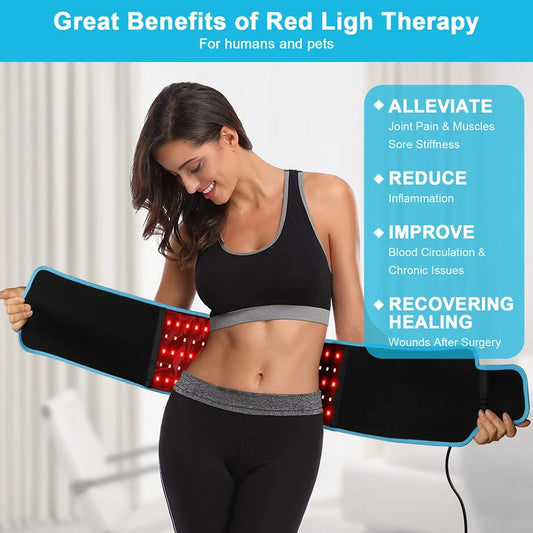 <h2>Cinturón de Terapia de Luz LED Láser – Dispositivo para Pérdida de Grasa y Terapia Caliente</h2>