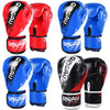 <h2>Luvas de Boxe Ajustáveis Confortáveis para Adultos – 1 Par, Preto, Vermelho e Azul</h2>
