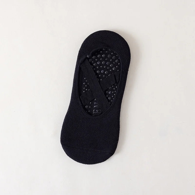 <h2>Meias de Yoga Antiderrapantes de Algodão e Silicone para Mulheres – Meias com Vendagem Respirável (3, 5 ou 1 Par)</h2>