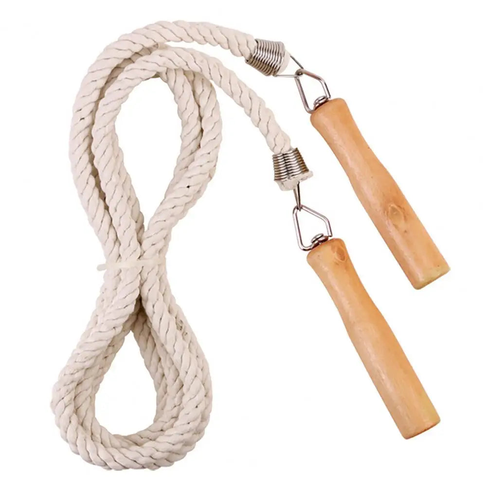 <h2>Corda de Pular Ajustável com Cabo de Madeira Antiderrapante – Sem Emaranhado para Treino</h2>