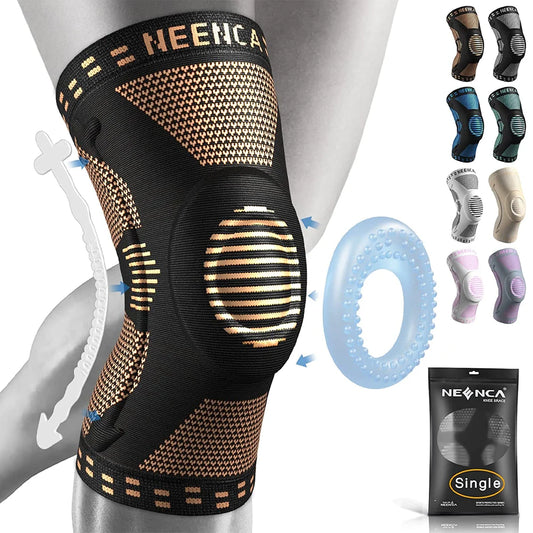 <h2>NEENCA Joelheira com Almofada de Gel e Estabilizadores Laterais – Suporte para Artrite e Lesões ACL</h2>